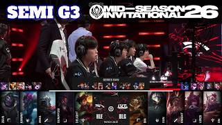 HLE vs BLG - Game 3 | Upper Final LoL MSI 2026 Main Stage | Hanwha Life vs Bilibili Gaming G3 ful