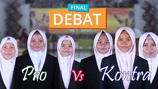 Final Debat 'Mosi: Penggunaan Bahasa Asing Menurunkan Rasa Nasionalisme?' HUT SMKN 1 Binangun ke 11