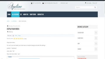 Joomla Template OT Azuline- Menzza.com