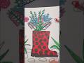 Coloring spring #flowers #top #drawing #painting #coloring #art #doodle #rainboots #sketch #малюнок