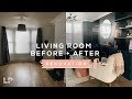 LIVING ROOM TOUR // BEFORE + AFTER | Lily Pebbles