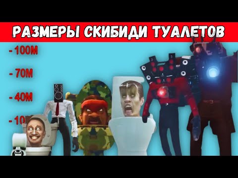 Размеры Всех Скибиди Туалетов