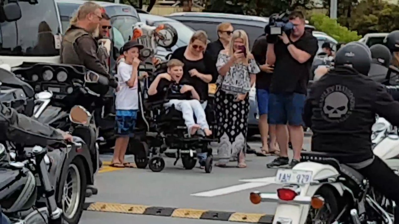 😭 MUST WATCH!!!! Special birthday surprise for a special young Man Well done the Bikers of Bunbury.