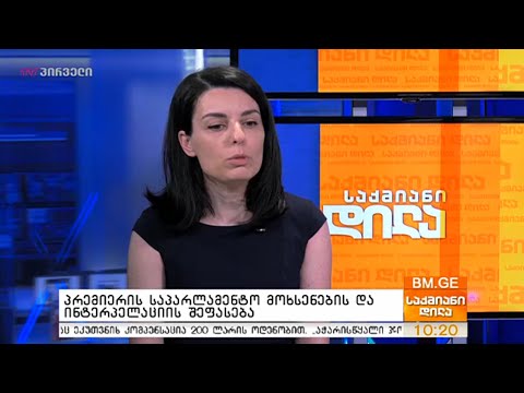 პრემიერის საპარლამენტო მოხსენების და ინტერპელაციის შეფასება - ეკატერინე ციმაკურიძე საქმიან დილაში