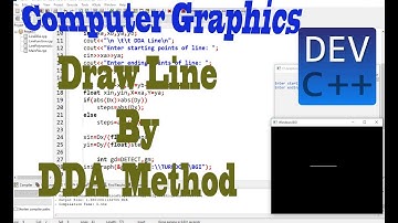Program in C++ to draw a line using DDA Method Hindi | Programming | Learning Passion