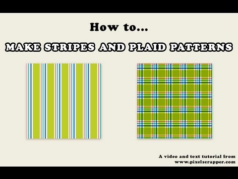 How to Make Striped and Plaid Patterns in Photoshop Tutorial