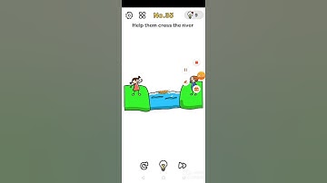 #Brainoutlevel35​-help them cross the river answer Brain out level 35