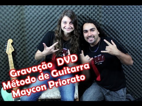 Bastidores da gravação do DVD método de guitarra - Maycon priorato