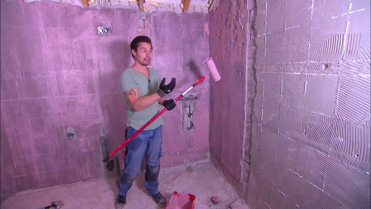 Voorstrijken muur voor stucwerk YouTube