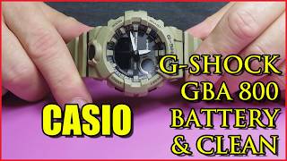 G Shock GBA 800 Battery Change Strip & Clean