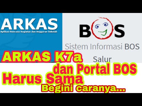 Cara Menyamakan Laporan Penggunaan K7a pada ARKAS dengan Portal BOS di bos.kemdikbud.go.id