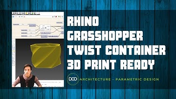 Rhino Grasshopper Parametric Customizable Satisfying Twist Container