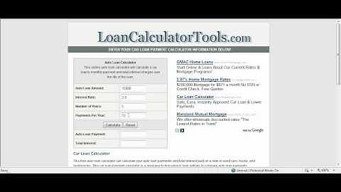 Auto Loan Calculator