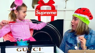 Mistery Box с GUCCI SUPREME и VANS для Кати и мамы / Угадай стоимость МЕГА ДОРОГОЙ коробки/ ЧЕЛЛЕНДЖ