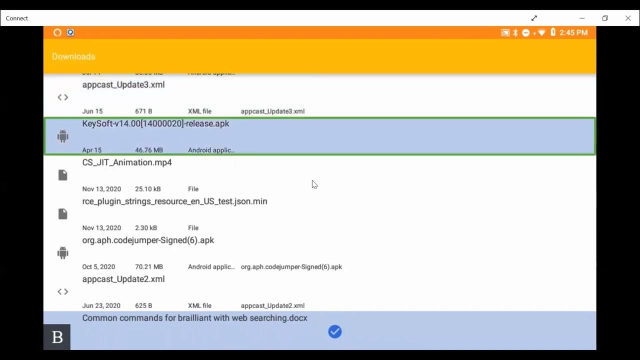 BrailleNote Touch snapshot tutorial Zipping and Sharing YouTube