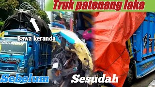 TRUK PATENANG LAKA DI TOL WELERI😟||YANG PERNAH VIRAL KARENA MEMBAWA KERANDA DI ATAS NYA