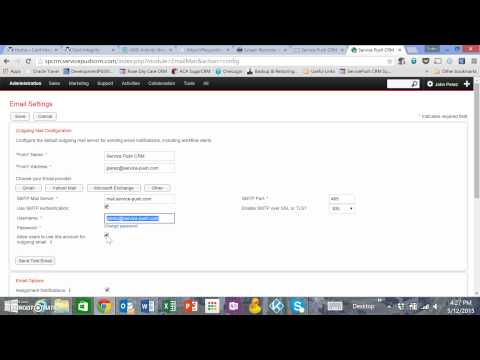 Sending email in SuiteCRM & Troubleshooting