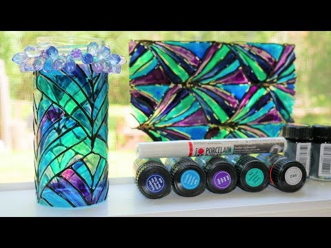 faux-stained-glass-vase-//-art-deco-inspired!