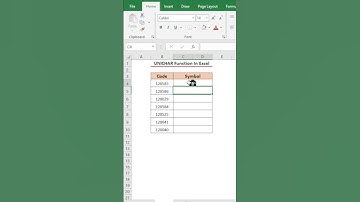 UNICHAR Function In Excel 😉💫✅#computereducation #computerzone #exceltips #mstechtricks
