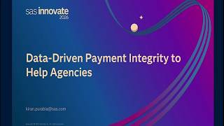 Data-Driven Payment Integrity to Help Agencies