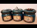 DIY Kitchen decor /Vintage glass jars decoration