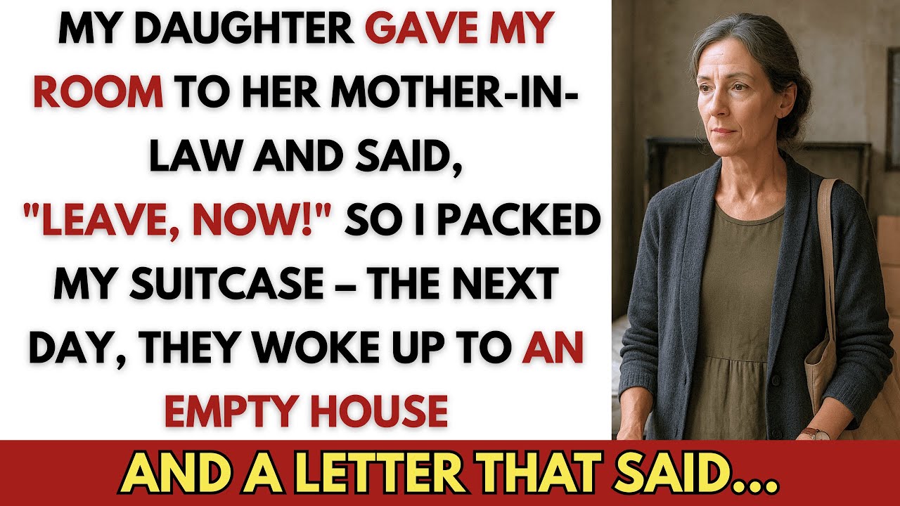 My Daughter Gave My Room to Her Mother in-law and Told Me: ‘Leave, Now.’