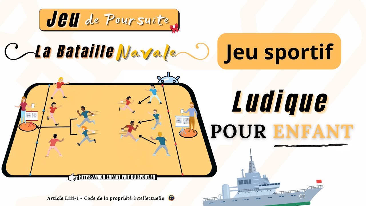 Règle du jeu BATAILLE NAVALE jeux sportifs pour enfants 