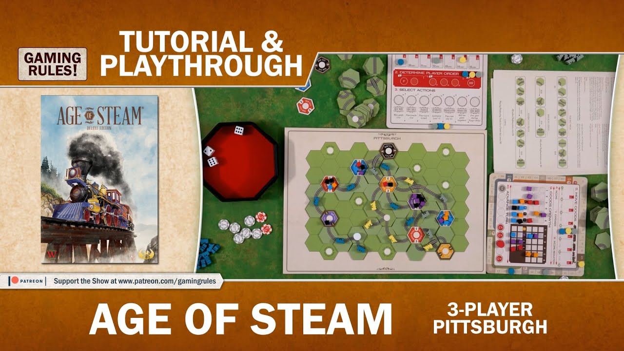 AGE OF STEAM DELUXE ED. – JOGO DE TABULEIRO