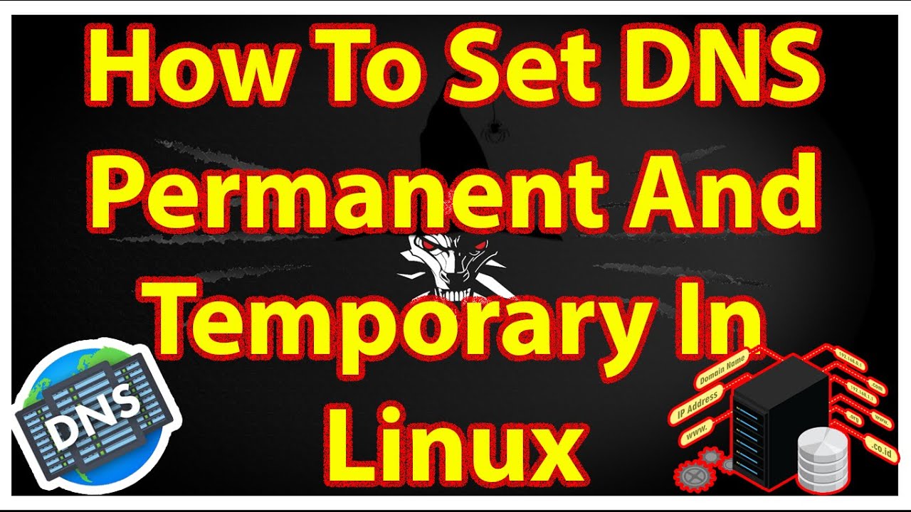 How To Set DNS Permanent And Temporary In Linux - YouTube
