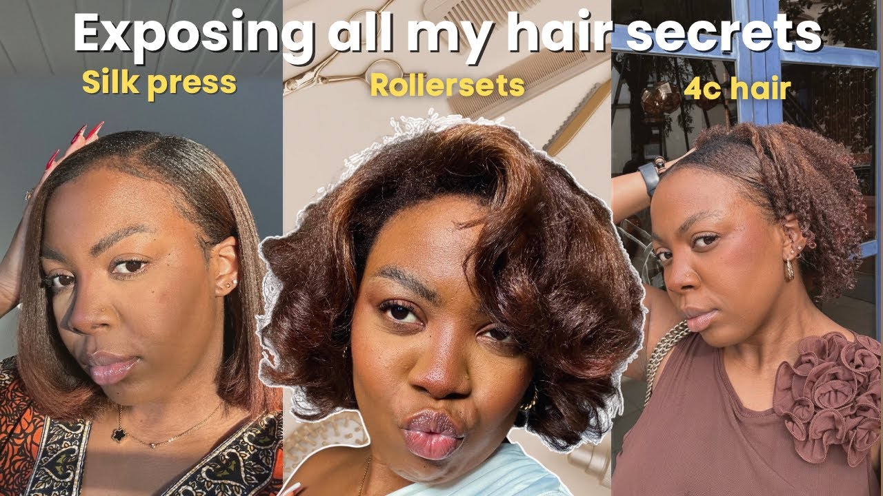 Vlog: Exposing my hair secrets | Roller set| wash & go| hair care routine| clothing hauls| gym drill