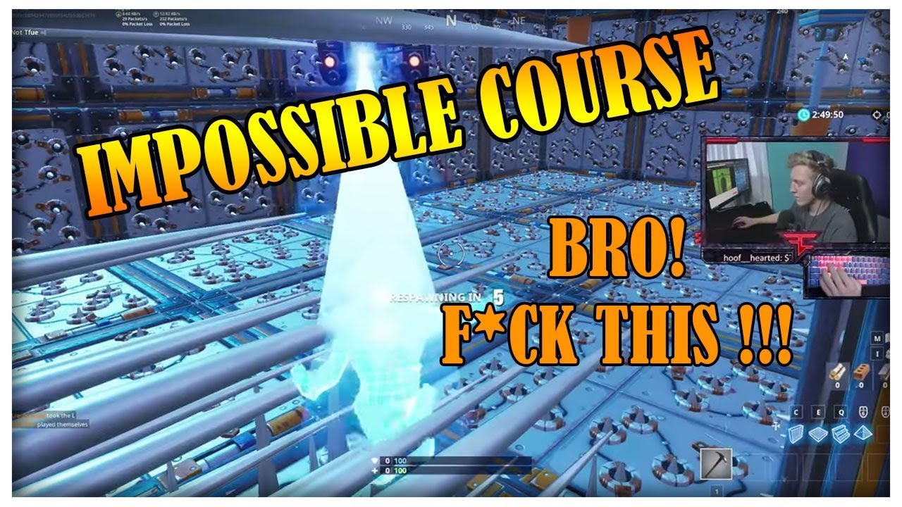 TFUE FAILS THE *IMPOSSIBLE* PARKOUR COURSE BY CIZZORZ!