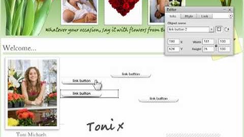 How to align page objects with website builder ezweb123.com