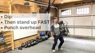 Alternating Dumbbell Clean & Jerk