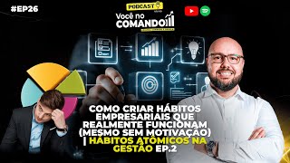 COMO CRIAR HÁBITOS EMPRESARIAIS QUE REALMENTE FUNCIONAM, MESMO SEM MOTIVAÇÃO | HÁBITOS ATÔMICOS pt 2