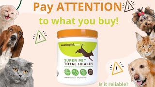Super Pet Total Health Review  A Natural Solution for Your Pet’s Health⚠️ WARNING⚠️