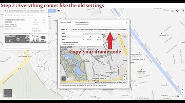 How to add / find google maps embed iframe setting on google maps