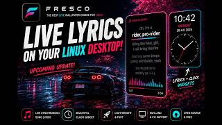 I Added Live Song Lyrics Widgets to Linux Desktop | Fresco
