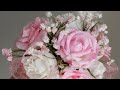 Букет из гофрированной бумаги в кружке / DIY Crepe paper Bouquet