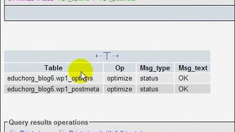 WordPress Database Tip: How to Optimize and/or Repair Your Database