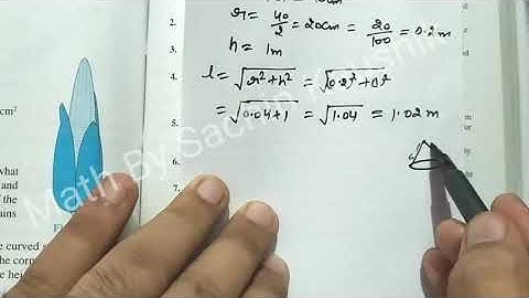 exercise 13.3 class 9 maths question 8 || surface area and volume class 9 || ncert maths class 9