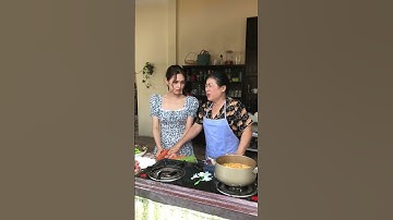 Xoài Non vào bếp với mẹ chồng #shorts