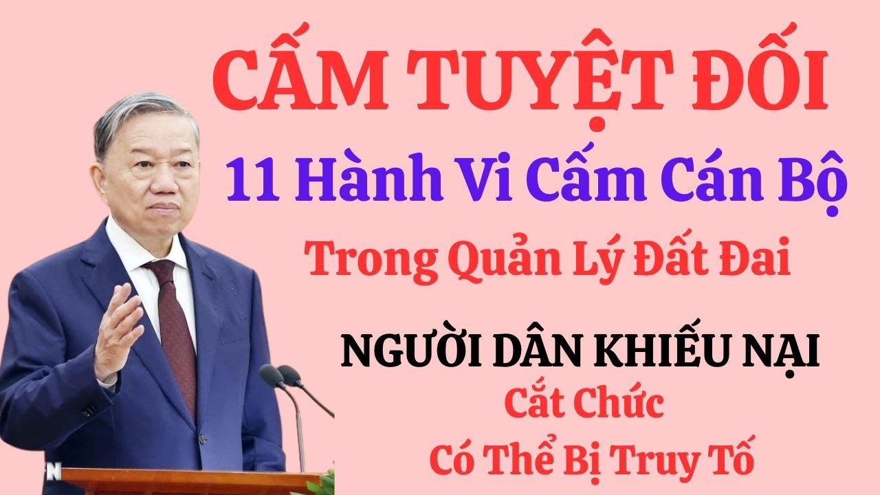 Người Dân Hãy Đọc Kỹ – Đây Là 11 Hành Vi Cán Bộ Không Được Phép Làm!