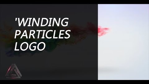 Winding Particles Logo Reveal | After Effects Template | Logo Stings
