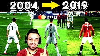 FİFA 2004 DEN FİFA 19 A KADAR FRİKİKLER ! RONALDO ! MESSİ !