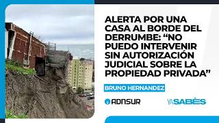 Peligro de derrumbe: una casa quedó al borde del abismo en Comodoro