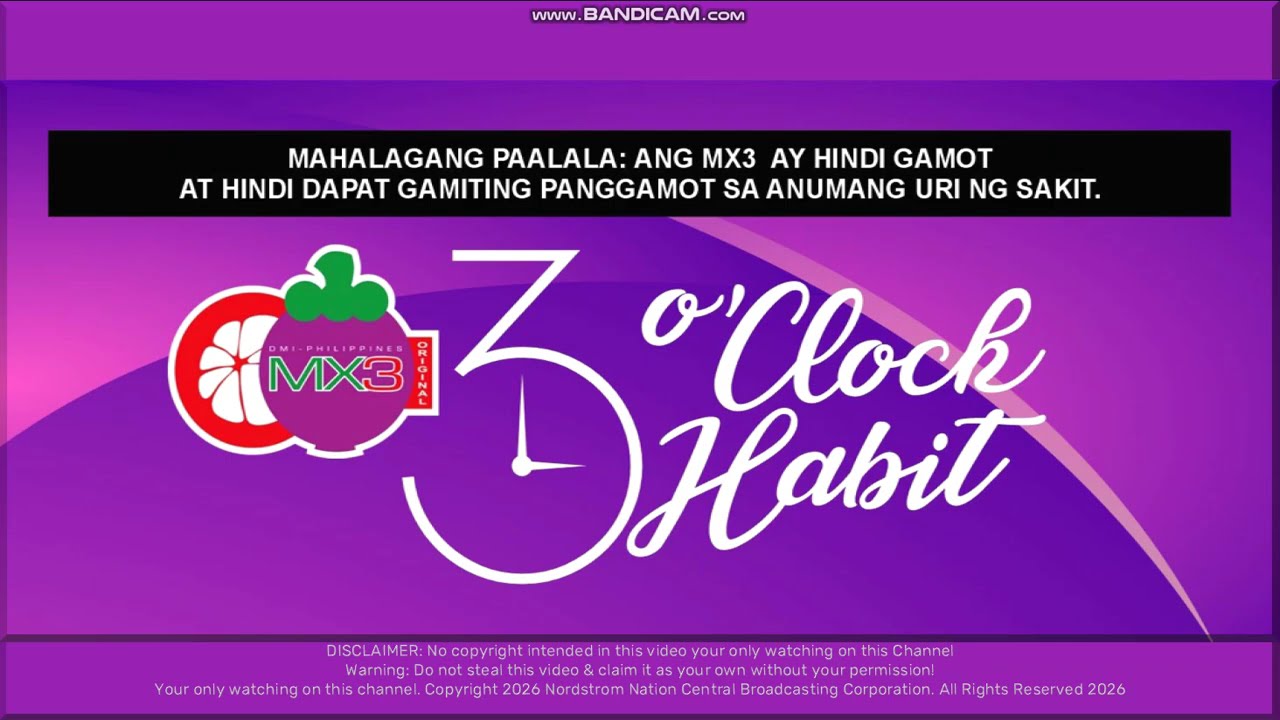 MX3 3 O' Clock Habit Promo Radio Promo
