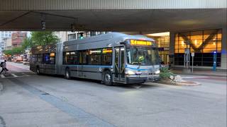 MBTA Silver Line buses at Tufts Medical Center