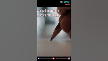 How to Take Notes from a Lecture | 7 Easy Points for Note-Taking | Study Tips #shorts