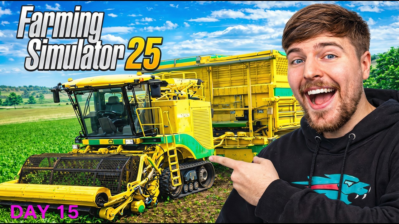 MrBeast Farming Challenge in Farming Simulator 25! 🔥Sorry for video quality I have no Graphics card
