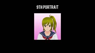 The evolution of : Yuna Hina - Yandere Simulator Before and After portrait #yanderesimulator